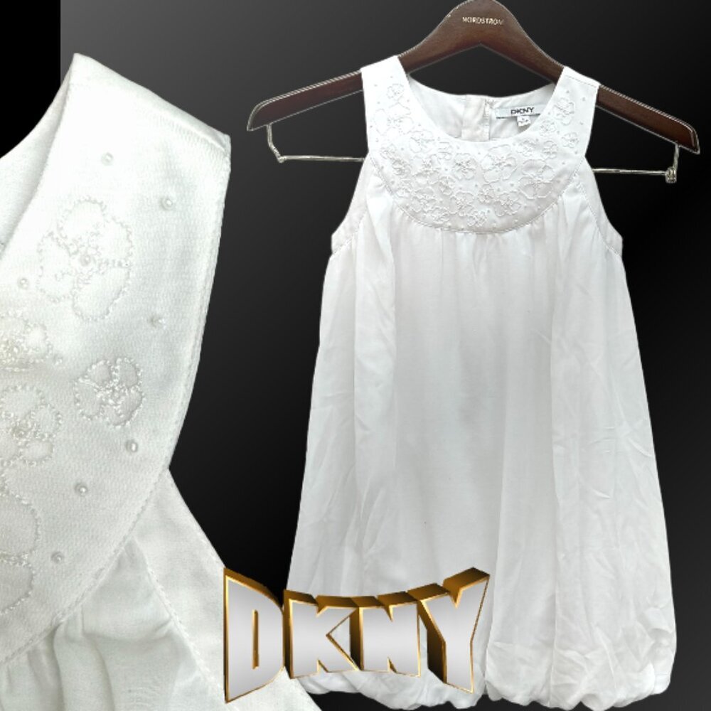 DKNY Dress White Girls Size L